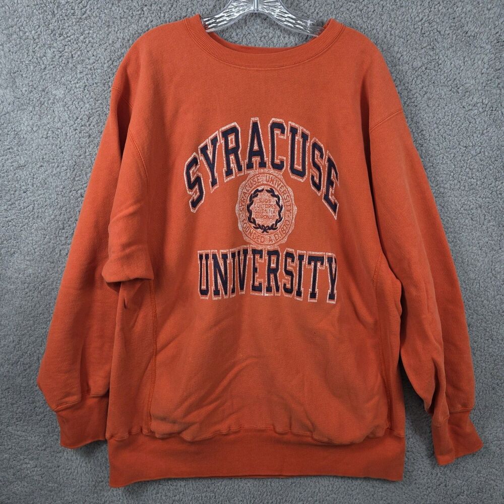 Vintage Syracuse University Orange Sweatshirt Size 2XL USA!